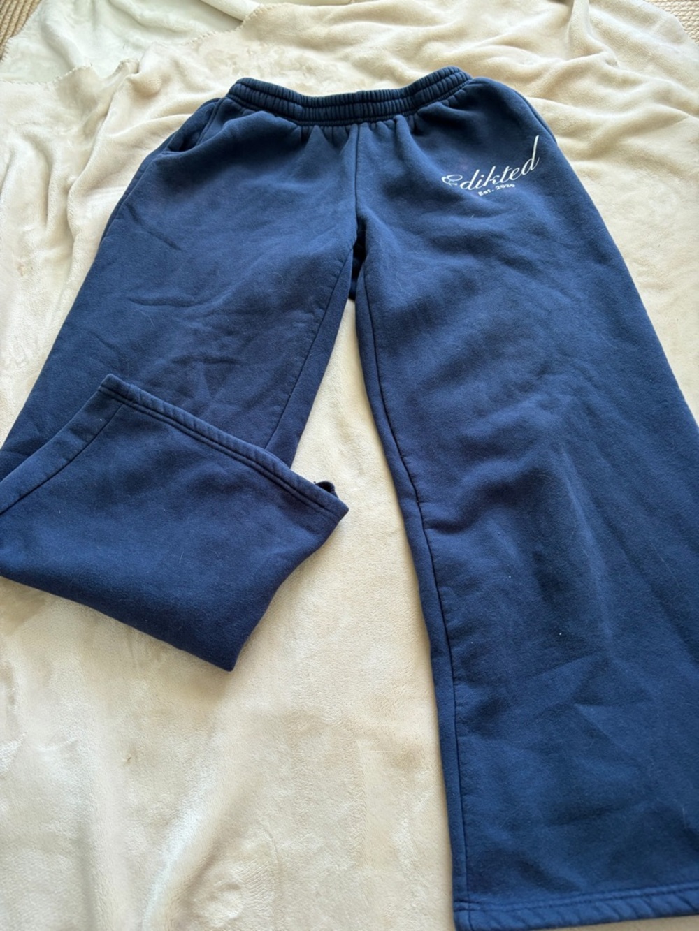 Edikted Navy Blue Sweats